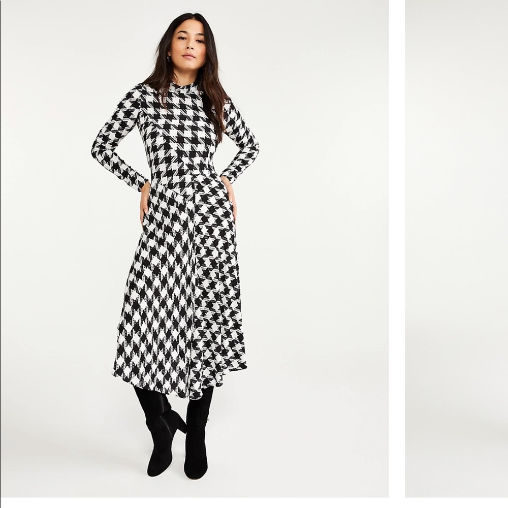 Petite Ann Taylor Mock Neck Dress